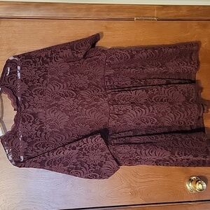 Torrid 3X Babydoll Blouse with lace details